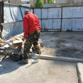 В 143 микрорайоне готовим контейнерную площадку для установки нового ограждения