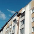пр. Ленина, 133/4 - произведен частичный ремонт элементов фасада на 5 этаже дома