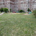 Во дворах продолжается покос травы