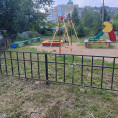 Продолжаем покос травы в 143 и 145 микрорайонах