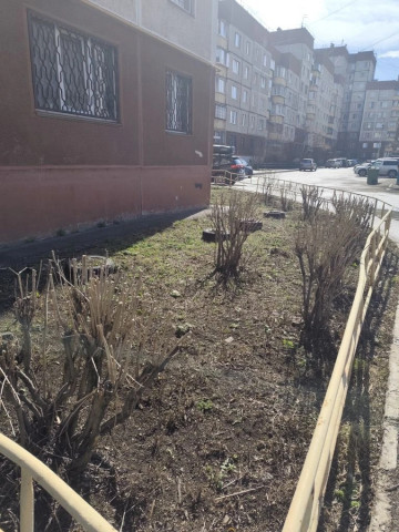 Субботник подходит к завершению возле дома № 14 по улице Коробова