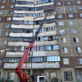 Покраска балконных плит в доме по ул. 50-летия Магнитки, д.45